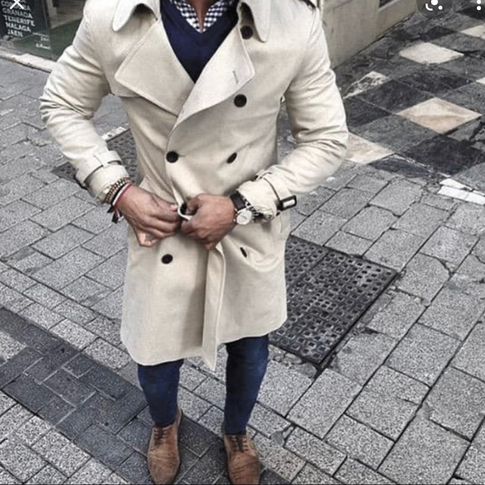 H&M’s Mens Cream Trench